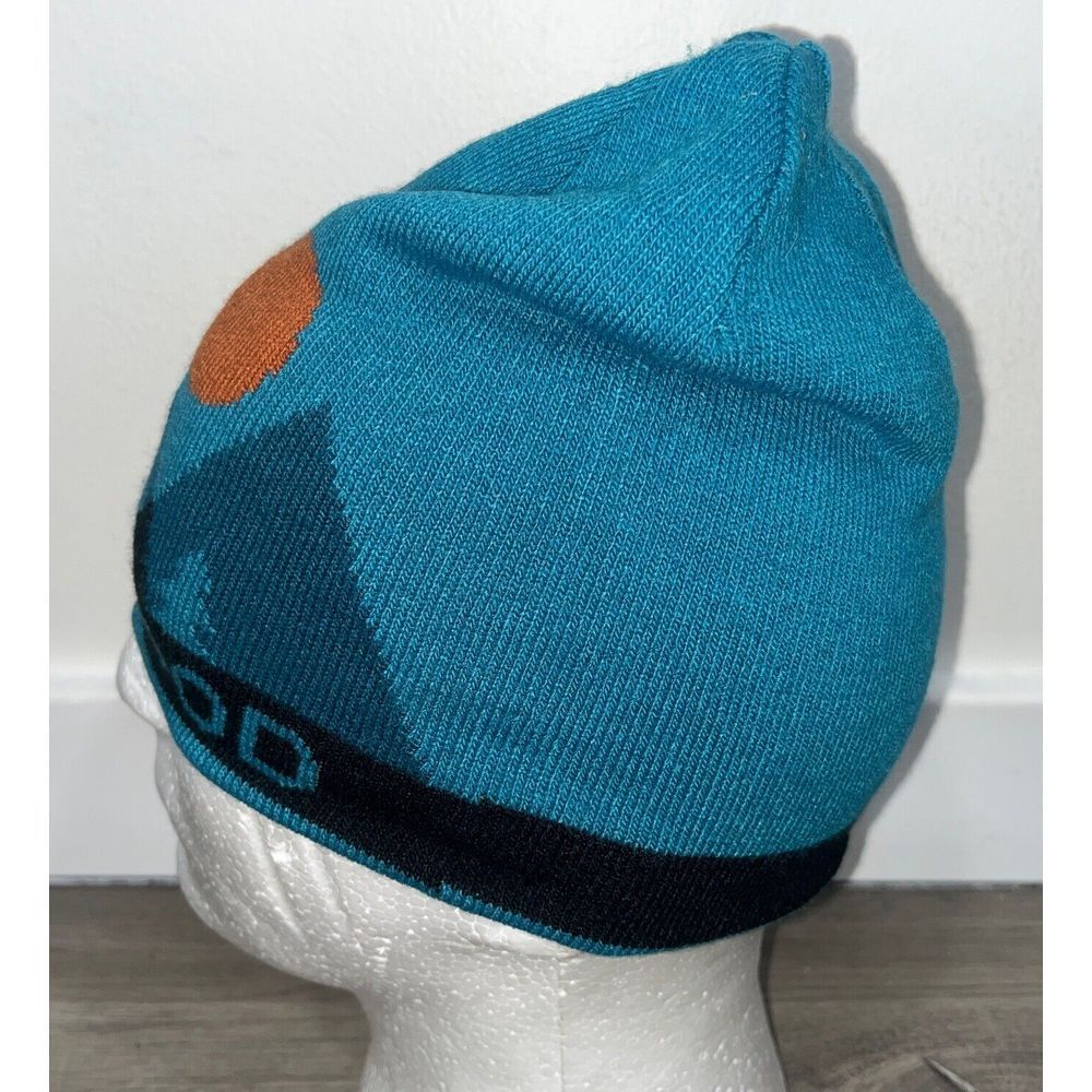 Life is Good Beanie Adult One Size Toboggan Teal Mountain Spellout Gorpcore - Picture 3 of 9